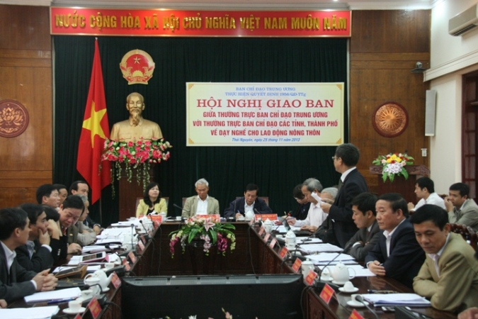 Hội nghị giao ban về dạy nghề cho lao động nông thôn các tỉnh, thành khu vực phía Bắc